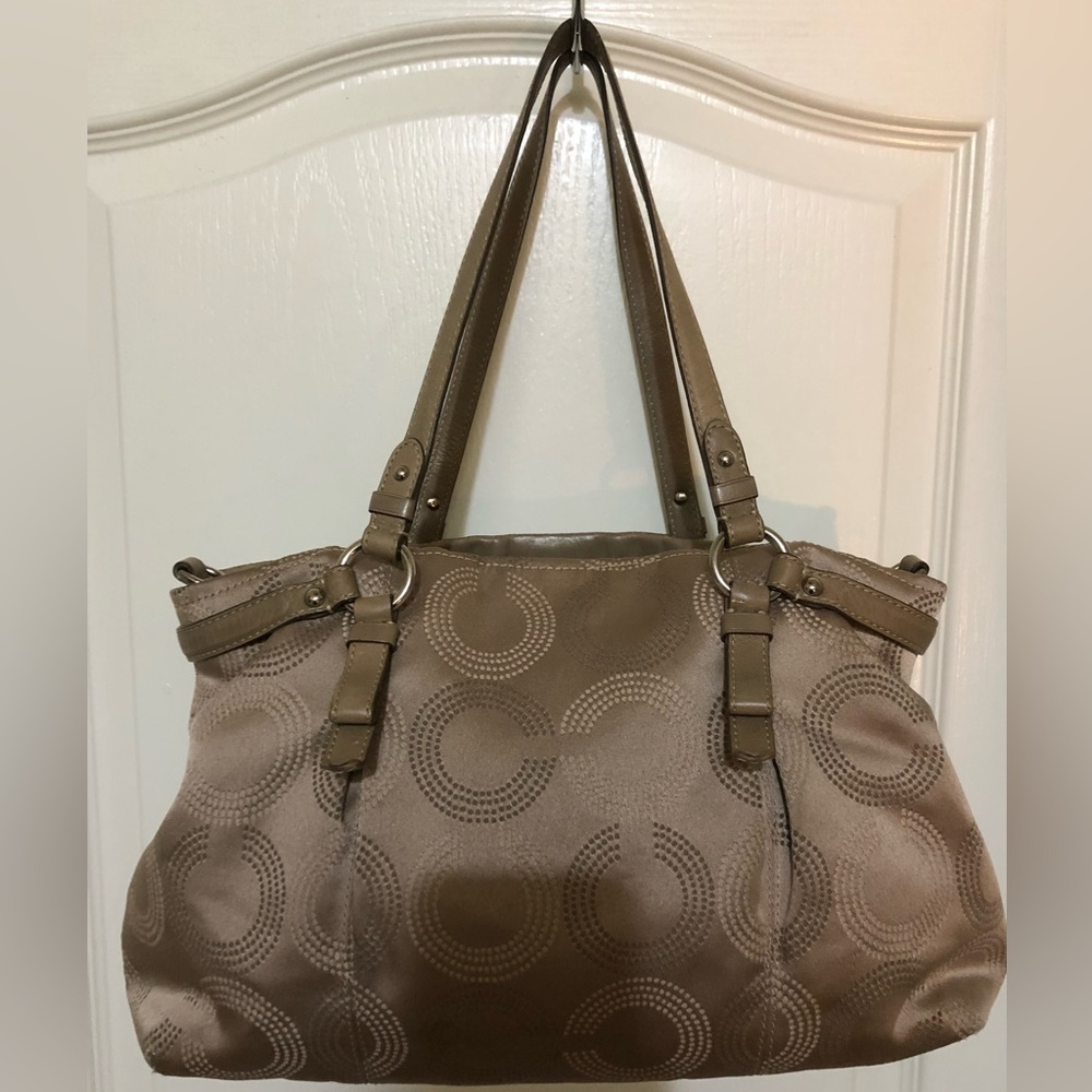 Coach Madison Op Art Dotted Shoulder Bag - Picture 5 of 12